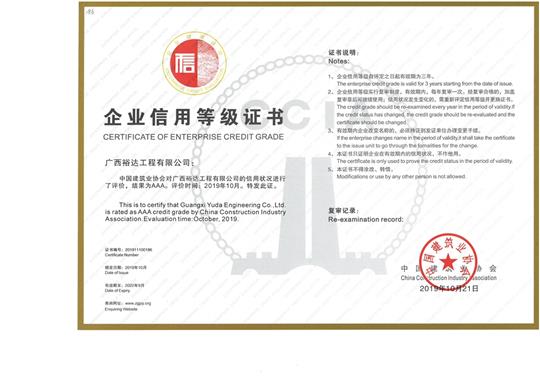 乐鱼官网注册-乐鱼（中国）信用等级证书